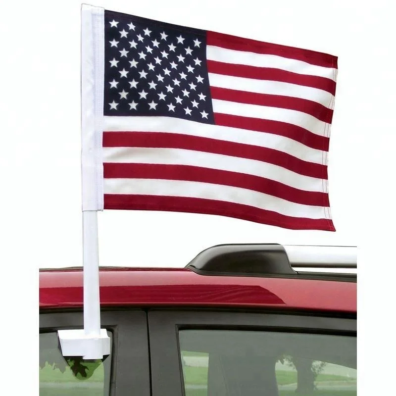2018 blank country car window flag wholesale , car window flag car flag