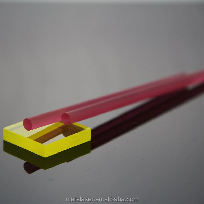 
Chinese manufacture cheap price Laser Crystal er yag crystal rod 