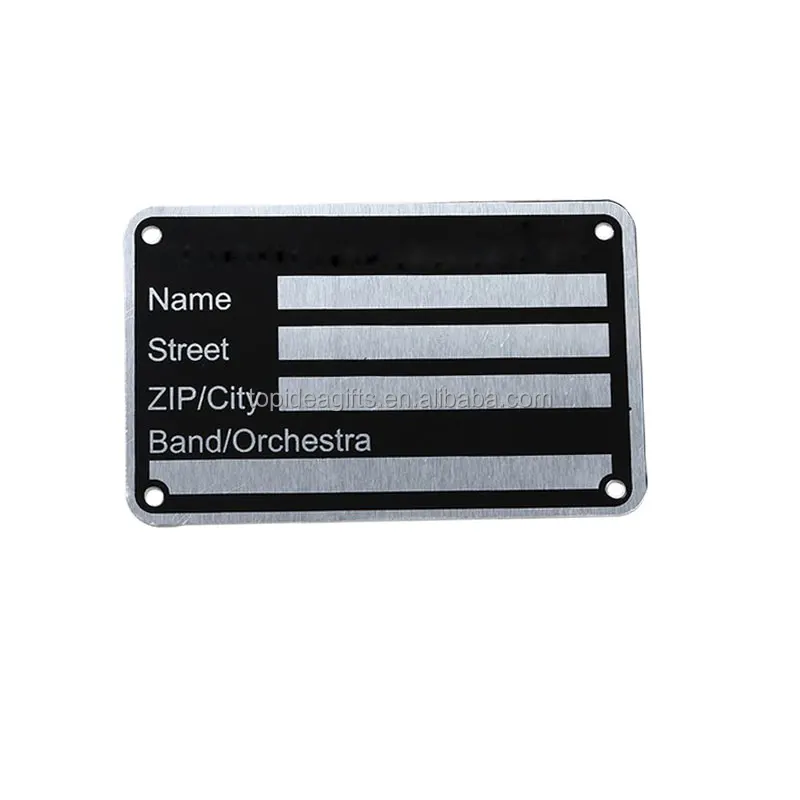 Cheap Price Stamped Logo Aluminum Metal Plaque Custom Design Aluminum Sign Metal Plate