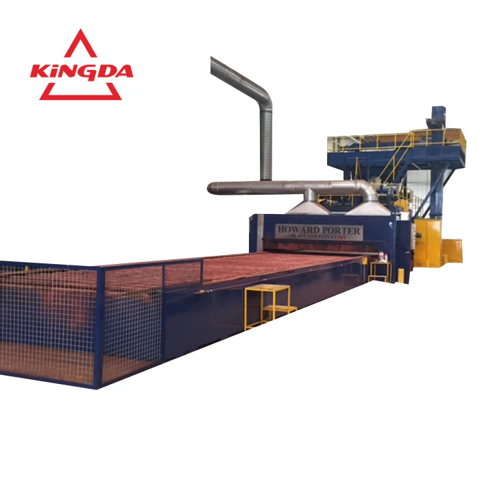 
Automatic roller type shot blasting machine for Steel plate,H-beam,tube and pipe surface cleaning 