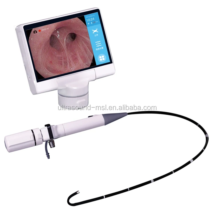ICU Anesthesia nasal fiberscope endoscope,video ENT flexible endoscope with HD camera