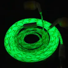 2016 Glylezee Luminous Stereo Cellphone MP3 Music Earphone Headset Glowing in the Dark for iPhone Samsung