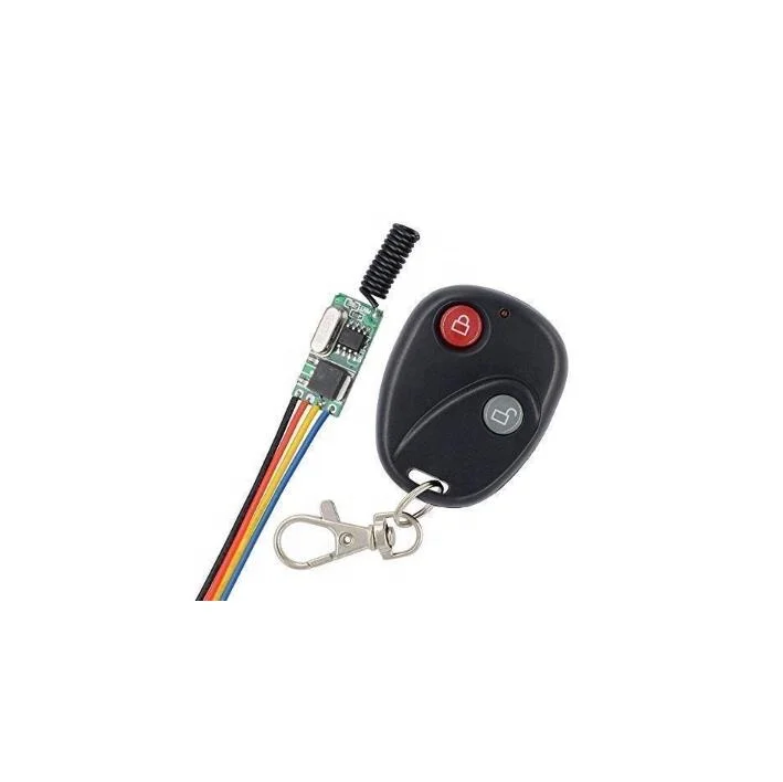 Радиочастотный передатчик и приемник Taidacent, 9 вольт постоянного тока, 3,7 в, 6 в, 12 В, 433 МГц, миниатюрный беспроводной пульт дистанционного управления с приемником