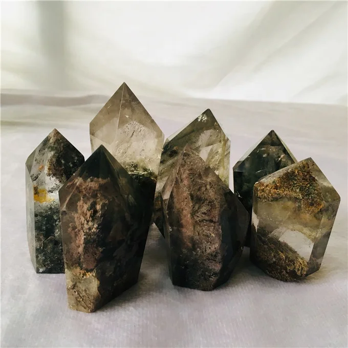 Top quality natura rare new green ghostl crystal quartz for home decoration