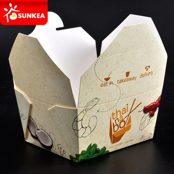 Company Brand Logo Printed Paper Empanadas Box Food & Beverage Packaging Coated Paper Disposable UV Coating Varnishing Embossing