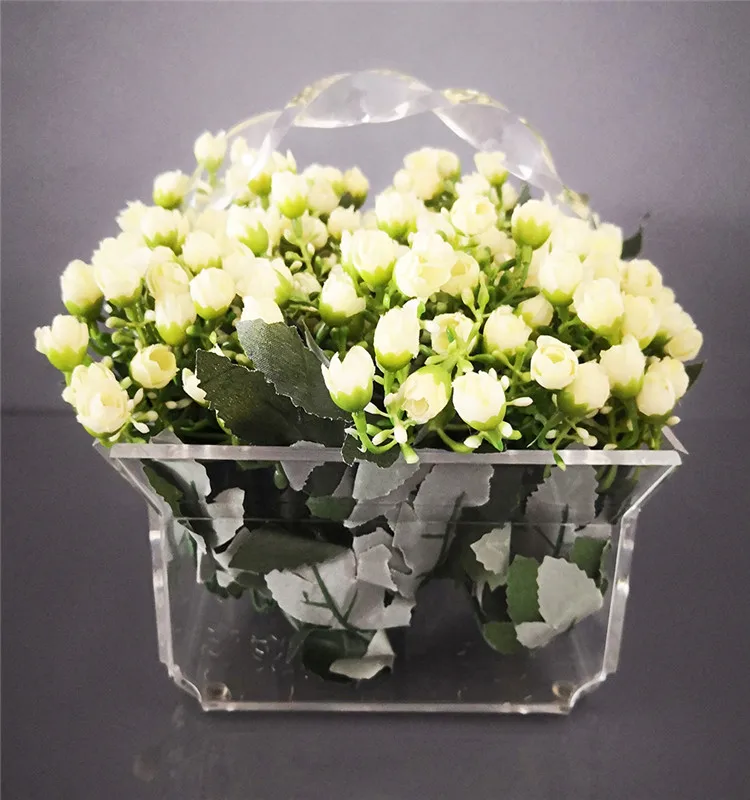 Plexiglass коробка пользовательских современных прозрачных хранения цветок украшения акриловые коробки