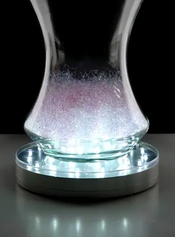 DIY Wedding Centerpiece Table Decorations  3AA Battery Operated 15CM  Diameter  Round White LED Under Vase Base Light