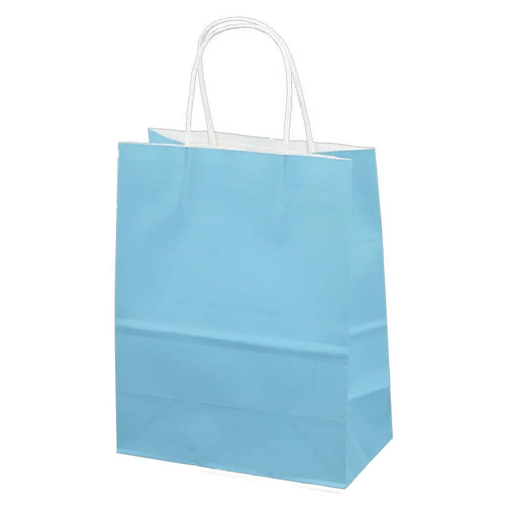 Factory wholesale cheap shopping bag with handle custom logo kraft paper bag