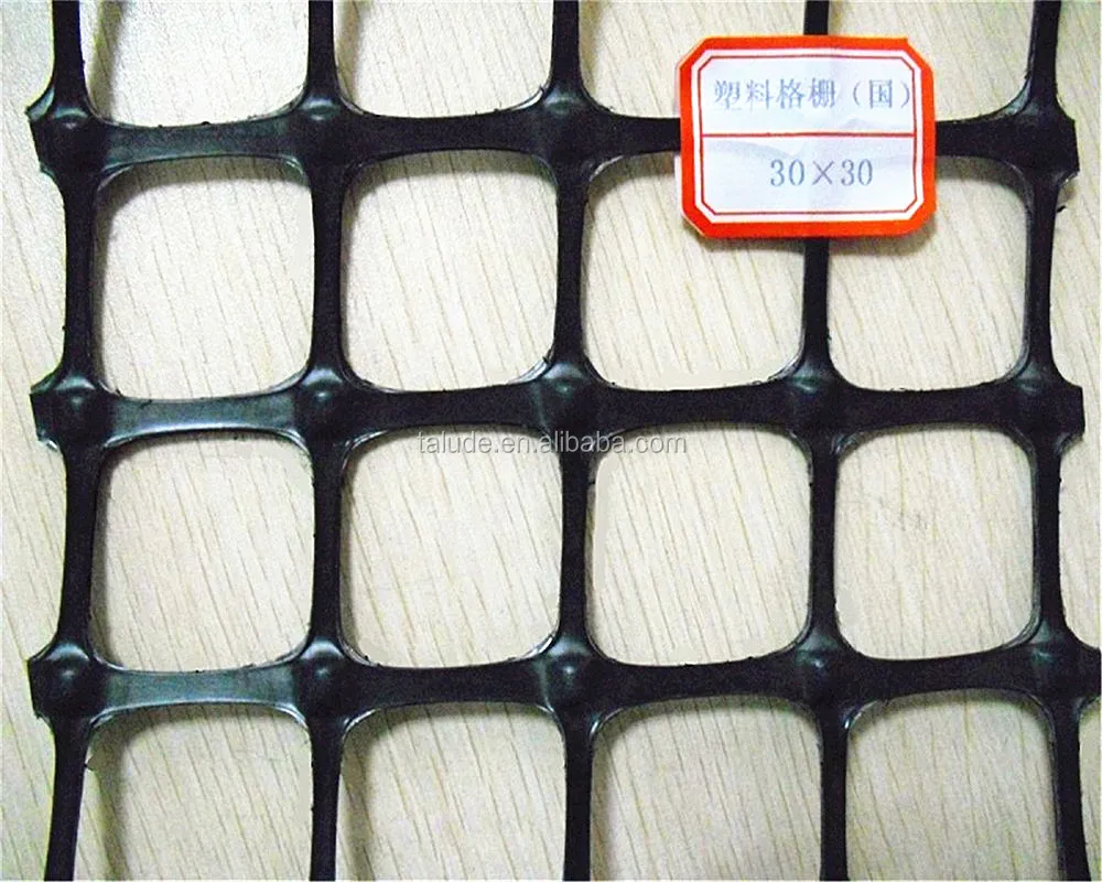 Plastic polypropylene biaxial geogrid gg20 gg30 gg40 gg50
