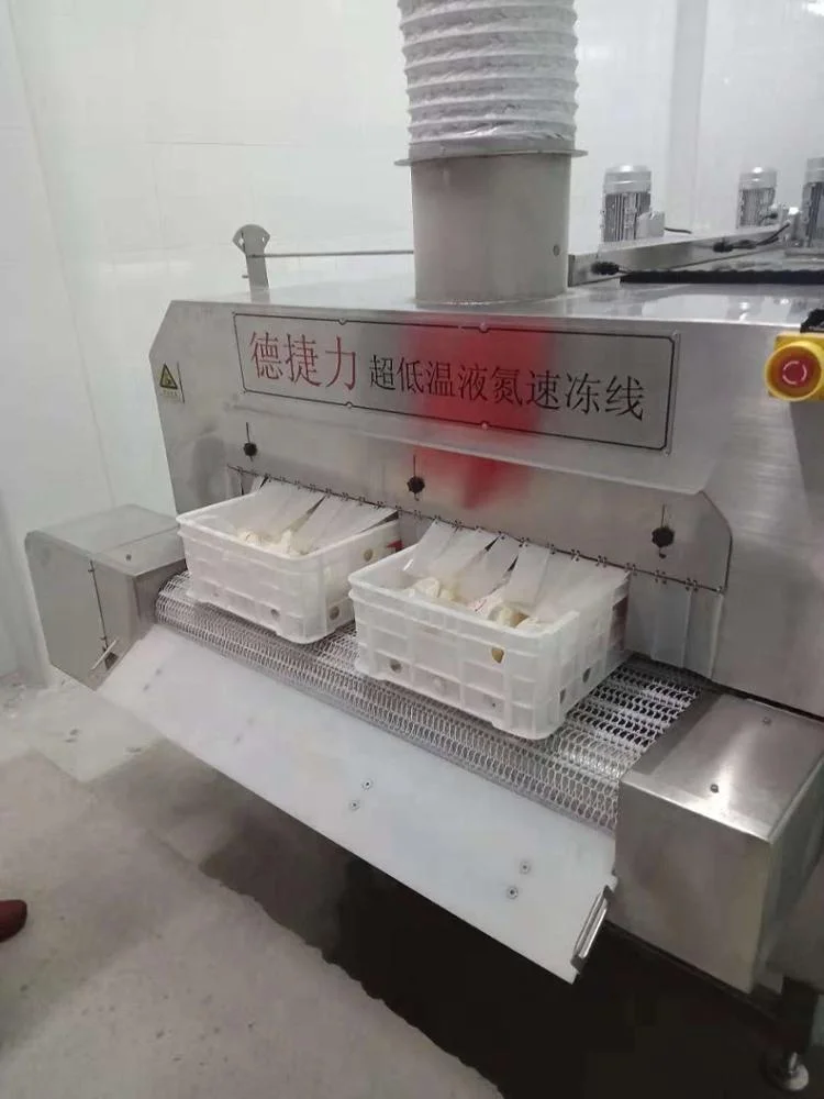 DJL Conveyor freezing tunnel machine Tunnel freezer fast flash tunnel freezer freezing chicken and poultry machine