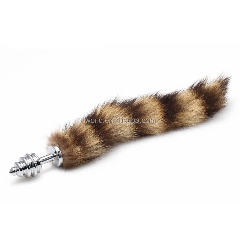 Gold Fox Tail Anal Plug Difference Length Tail Butt Plug