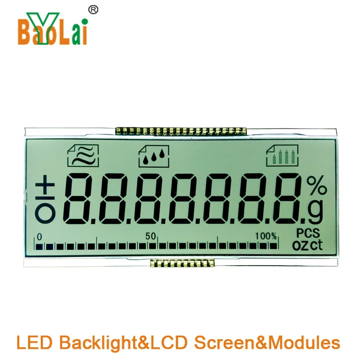 Chinese LCD Supplier Custom 7 Segment LCD Display For Measuring Equipment/speedometer