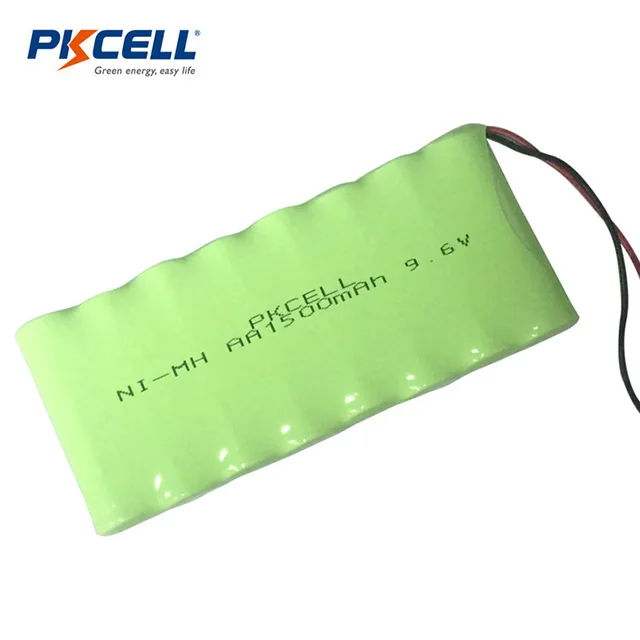 Long cycle life aa 1500mah 9.6v ni-mh rechargeable battery pack for power tools