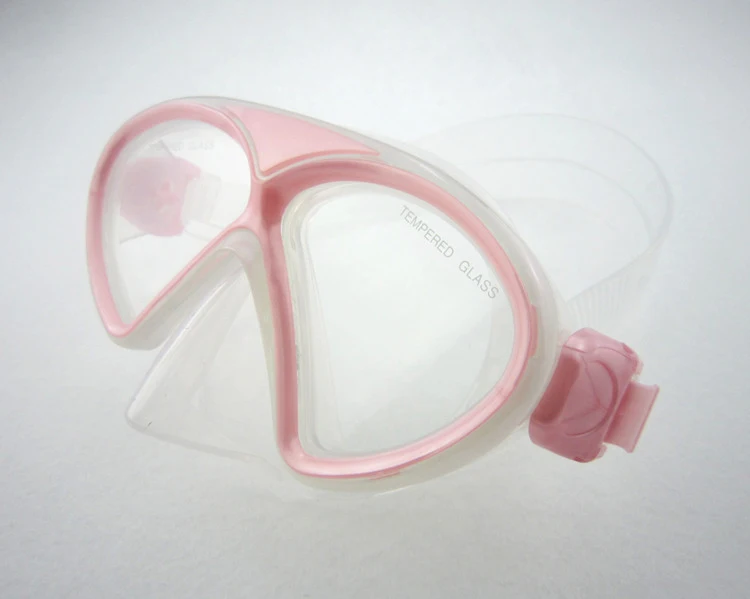 Kids Waterproof tempered glass snorkel gear wide vision silicon dive quality mask