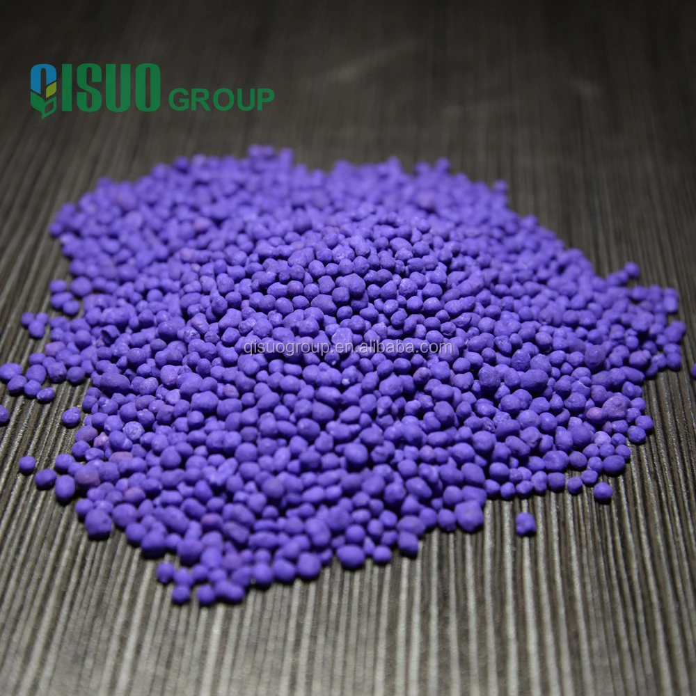 NPK compound npk fertilizer granule 12-12-17+MgO price Blue color
