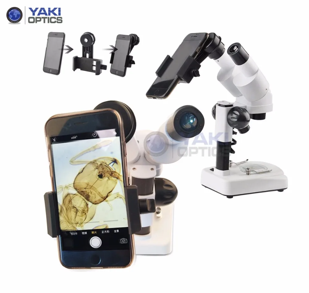 
Unique 2017 USB Digital Mobile Phone Stereo Microscope with Universal Smartphone Adaptor <span style=