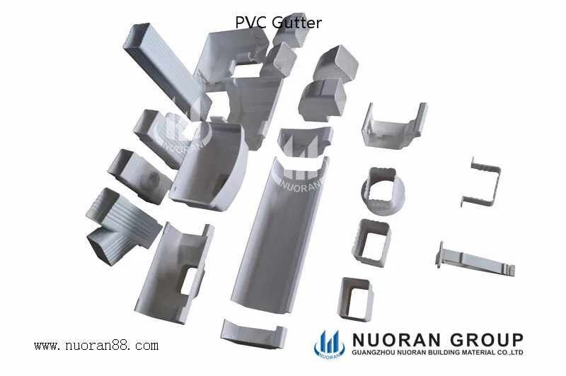 5.2/7 Inch PVC Commercial Roofs Gutters Drains Scupper Water Catchment rain gutter drainage systems