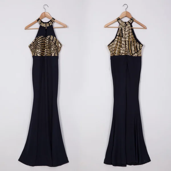 2020  New Fashion Alibaba Halter Neck Turkish Evening Dresses Made in China