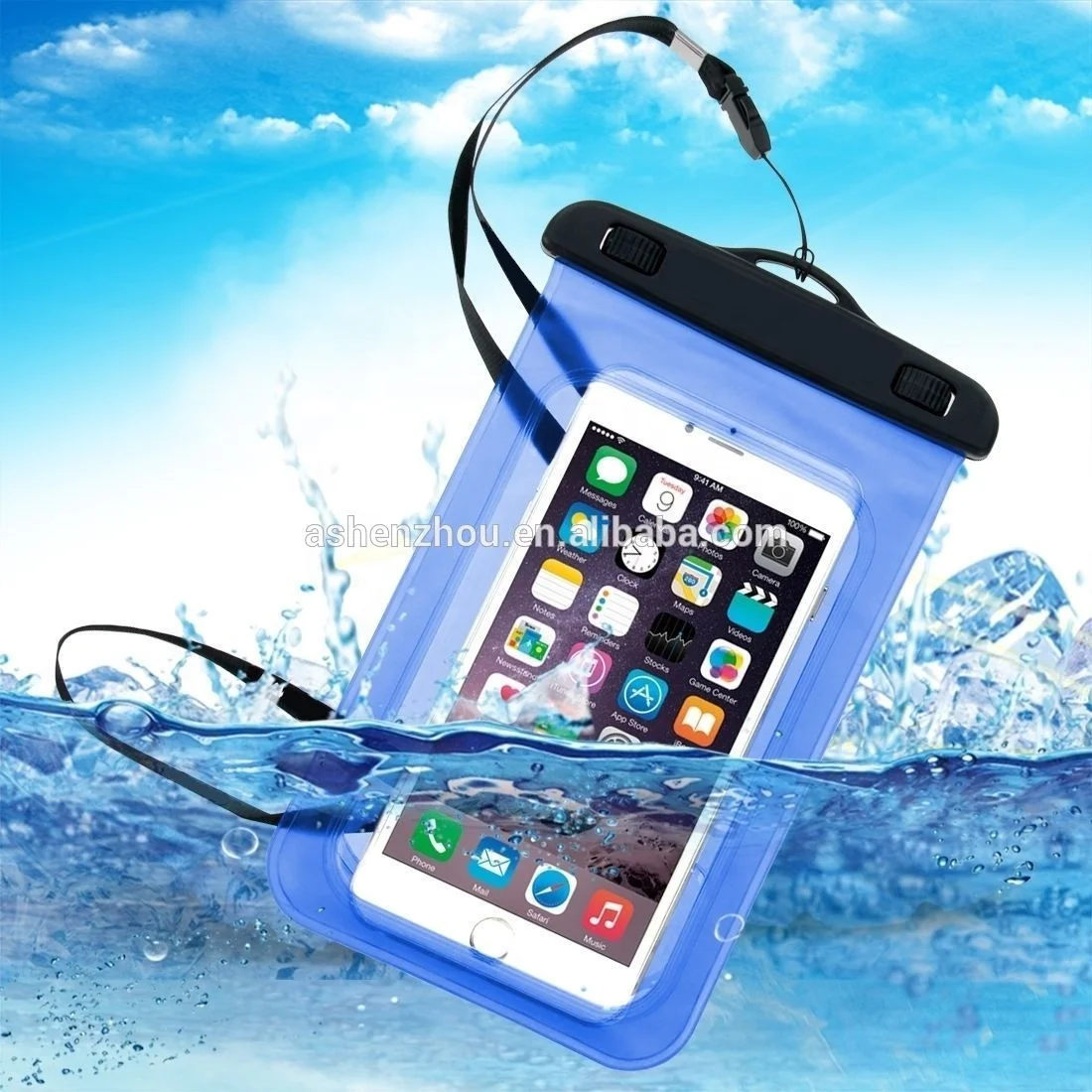 China Factory High Quality Custom 100% sealed Waterproof Touch Screen PVC Pouch Mobile Smartphone Bag for huawei Waterproof case