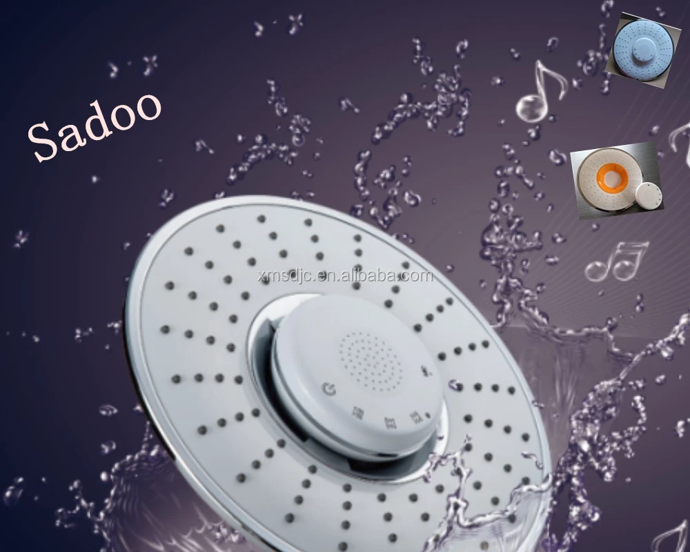 
Touchscreen bluetooth music shower head with speaker SD35102 in white,chrome or orange 