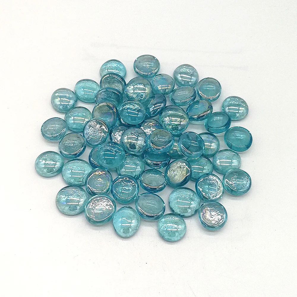 10LB Colorful Glass Pebbles Stones For Glass Vase Fillers