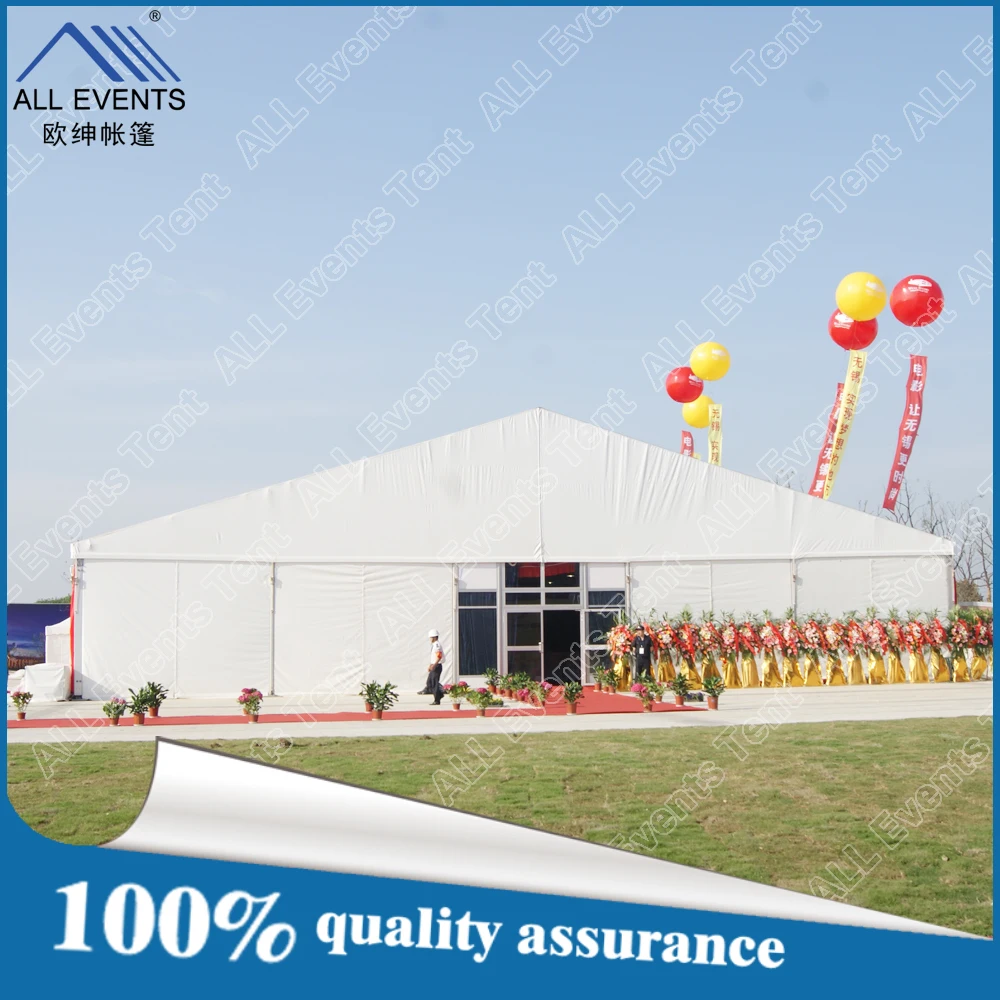 
25m Aluminum Structure Pvc Cover Assembled Event Tent for Warehouse/car storage tent 