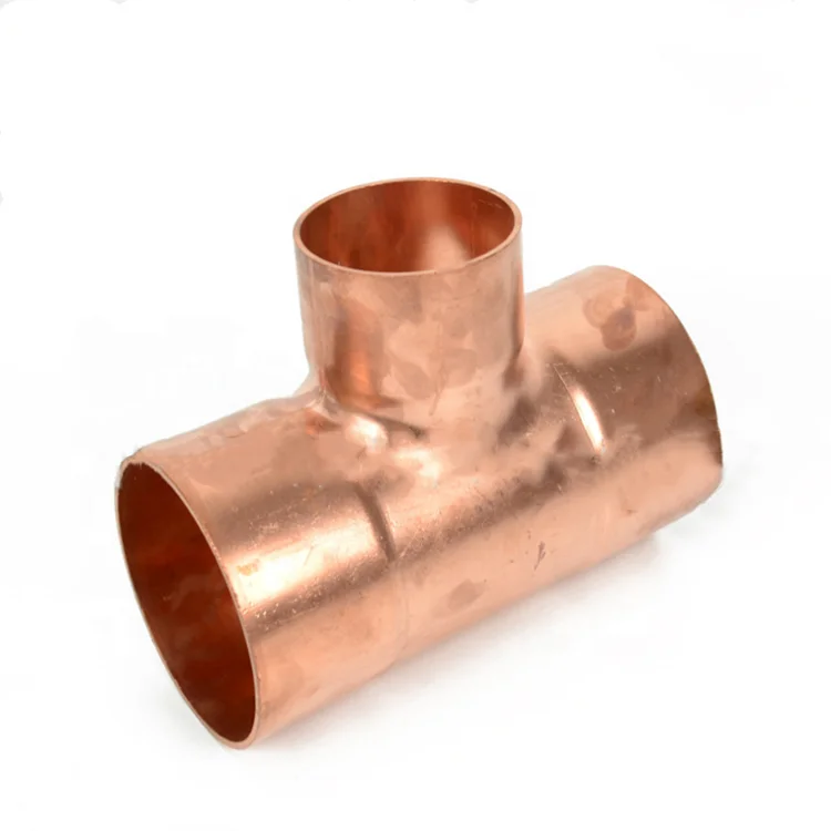 Hot Sale Copper Reducing Tee Refrigeration Fitting