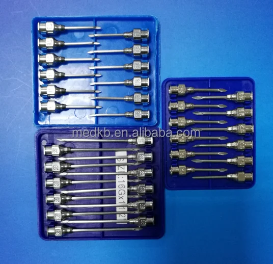 
Reusable metal veterinary needle / surgical needle for animal milk use stainless steel luer 