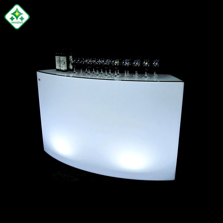 
Lighted mobile bar counter with colors change high-grade products 