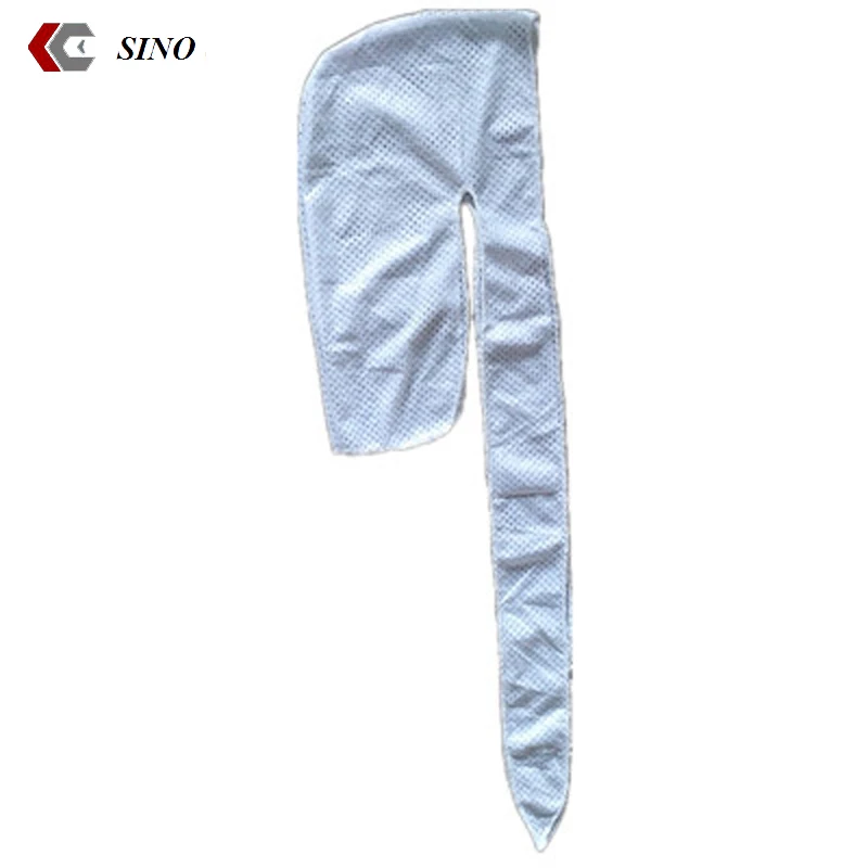 White mesh custom bandana muslim prayer cap breathable material hair net cap wrap scarves du rag for men