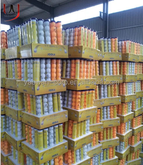 
6pcs pingpong ball plastic tube box packing pingpong ball 