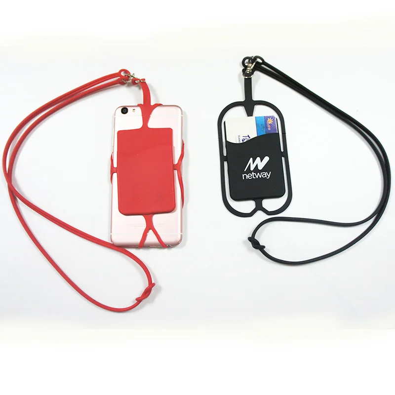 Universal Cell Phone Lanyard Case Silicone Neck Strap Smartphone Holder for iPhone XS