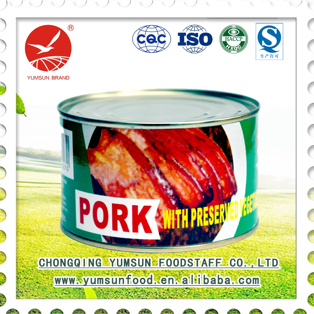 Соединенная Свинина с консервированными овощными пищевыми продуктами