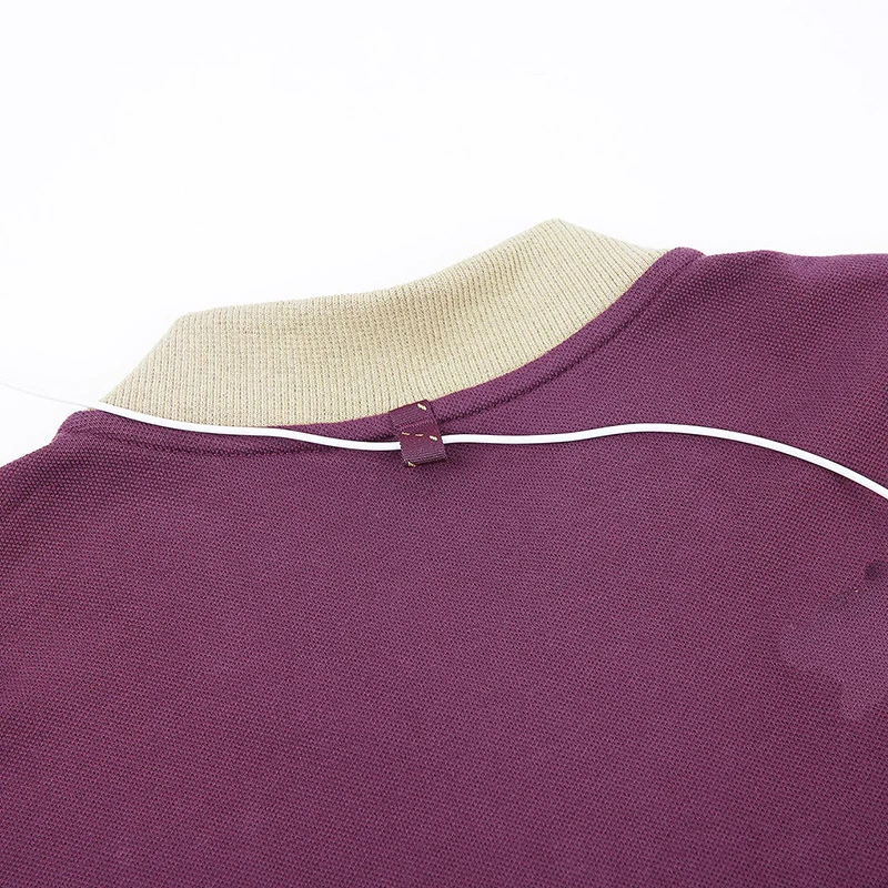 
High quality V-Neck Zipper Collar coilorful T Shirt for mens 