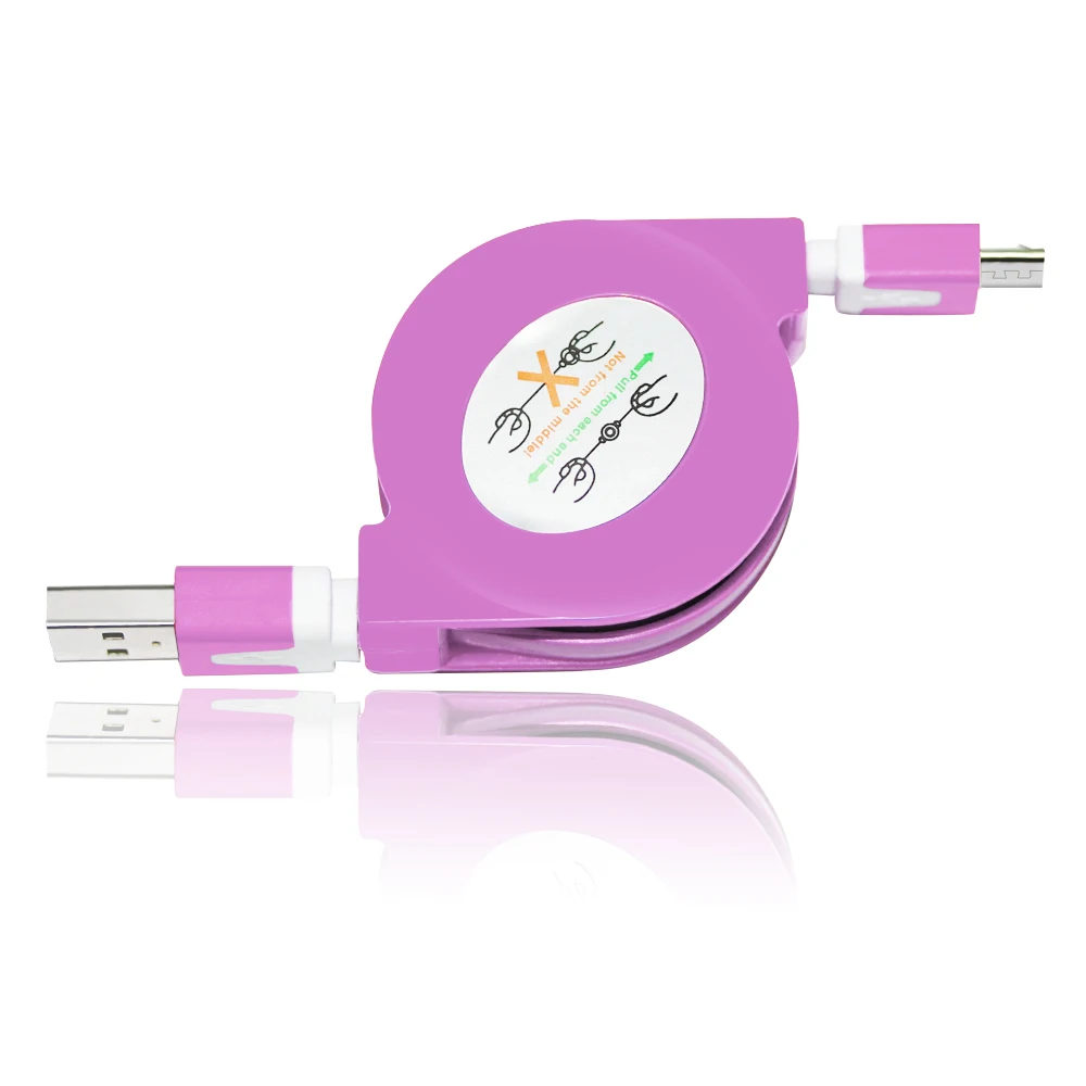 Низкая цена выдвижной transter данных зарядка micro usb кабель для Xiaomi/Huawei смартфон