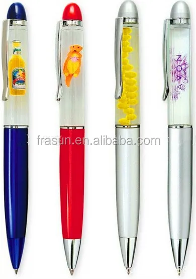 Top quality custom made promotional oil floating pen/floating ballpoint pen/floating liquid pen