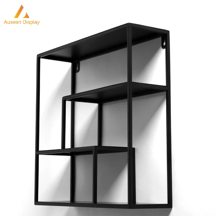 
Light duty metal home furniture wall rack and shelf for storage and display 