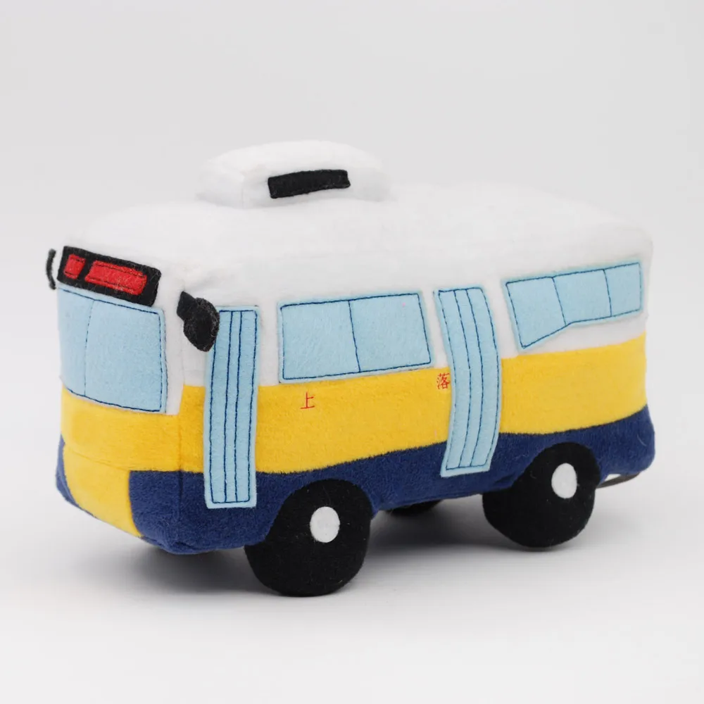 ODM OEM plush vivid color bus supper soft fabric stuffed educational toy bus