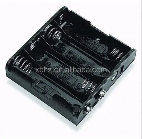 4 * AA UM3 battery holder with 9V battery snap clip
