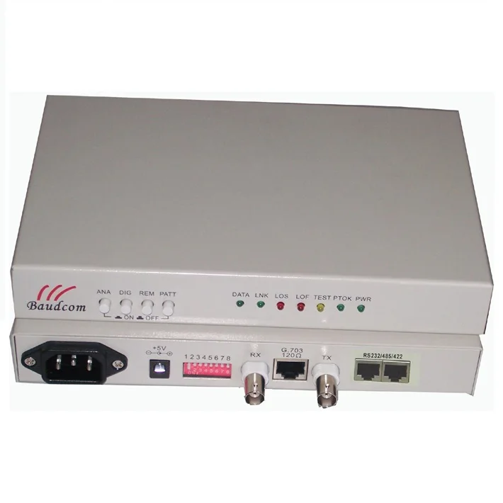 fiber optic G.703 E1 to RS485 converter
