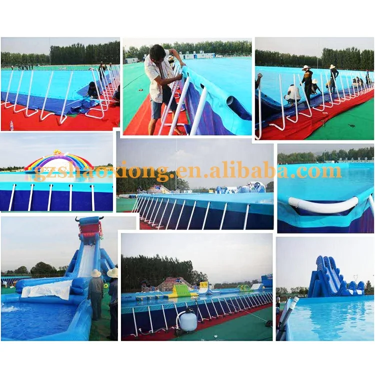 Outdoor Swimming Pool Metal Frame Swimming Pool Inflatable for Kids and Adults