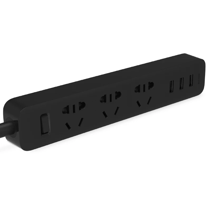 
100% Original Xiaomi Powerstrip Outlet Socket 3 USB Standard Extension Socket Plug for Xiaomi Patch Board Power Strip 