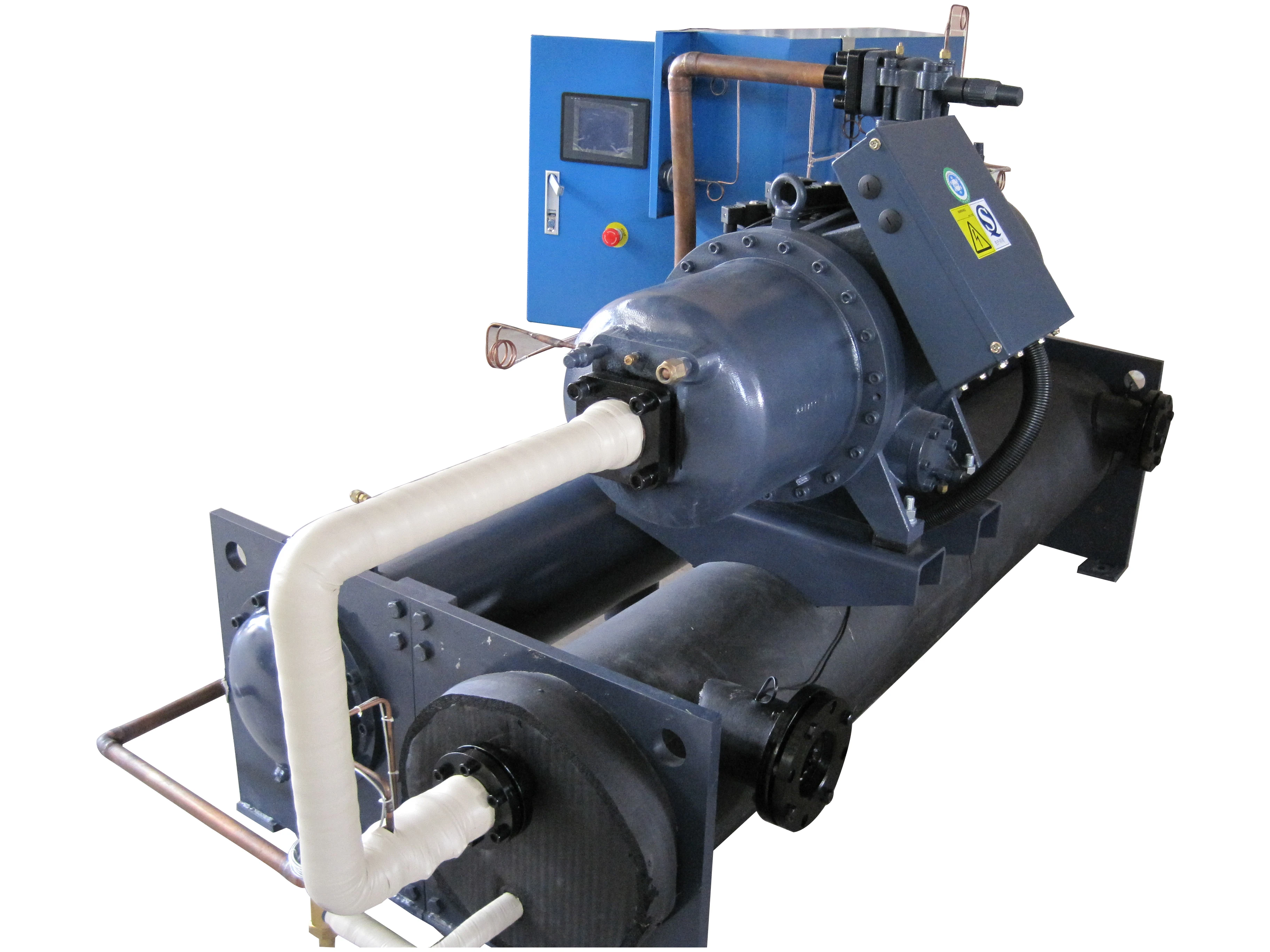 Холодильное оборудование, промышленная система охлаждения, винтовой охладитель с водяным охлаждением, двойной компрессор