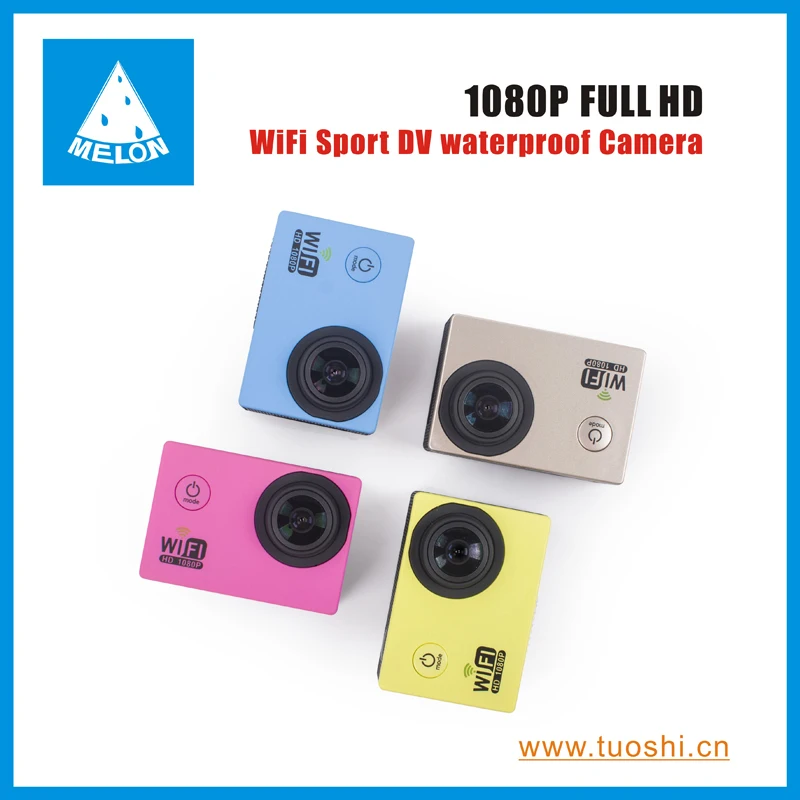 Спорт видеокамера действия Полный HD1080P водонепроницаемый WiFi