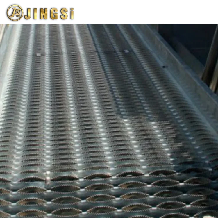 Heavy Duty Walkway Channel Grip Strut Perforated Metal Plank Grating