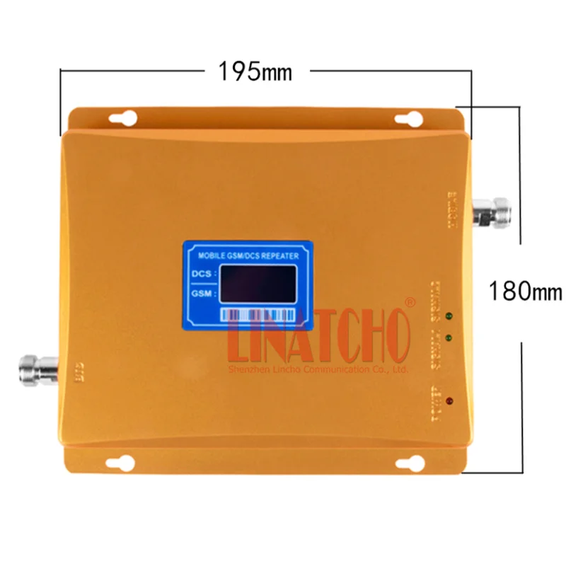 LCD display  cell phone indoor dual band signal repeater gsm booster 900 / 1800