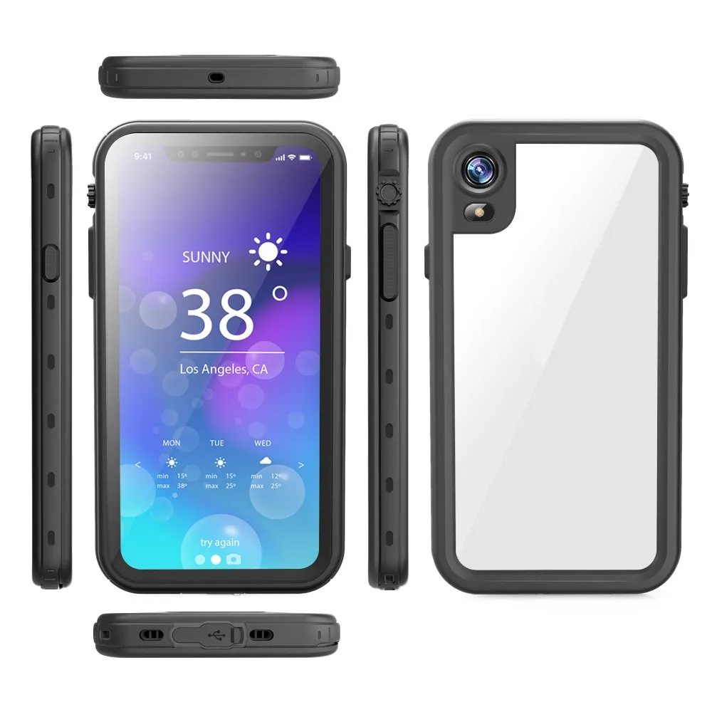 Custom Personal logo rugged smart anti-fall shock proof  water proof tpu pc mobile phone cases for iphone XS MAX