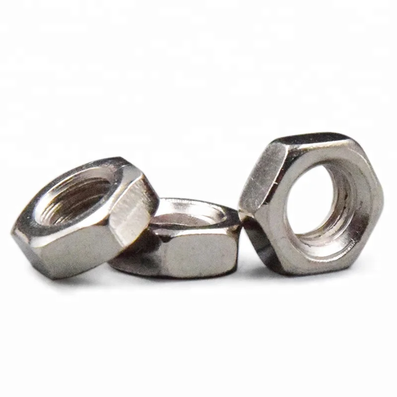 M8 M10 M12 Carbon Steel Nickel Plated Hexagon Nut
