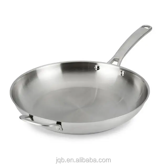 Классическая сковородка из нержавеющей стали, 8 дюймов