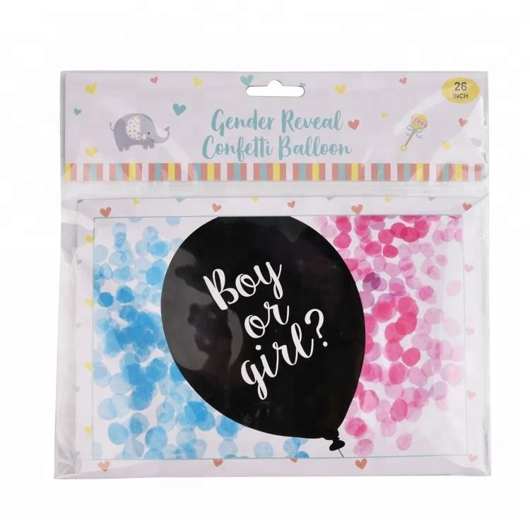 Children printed  gender reveal balloon Girl boy custom 26inch latex pink blue black printing balloon